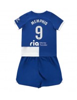 Atletico Madrid Memphis Depay #9 Venkovní dres pro děti 2023-24 Krátký Rukáv (+ trenýrky)